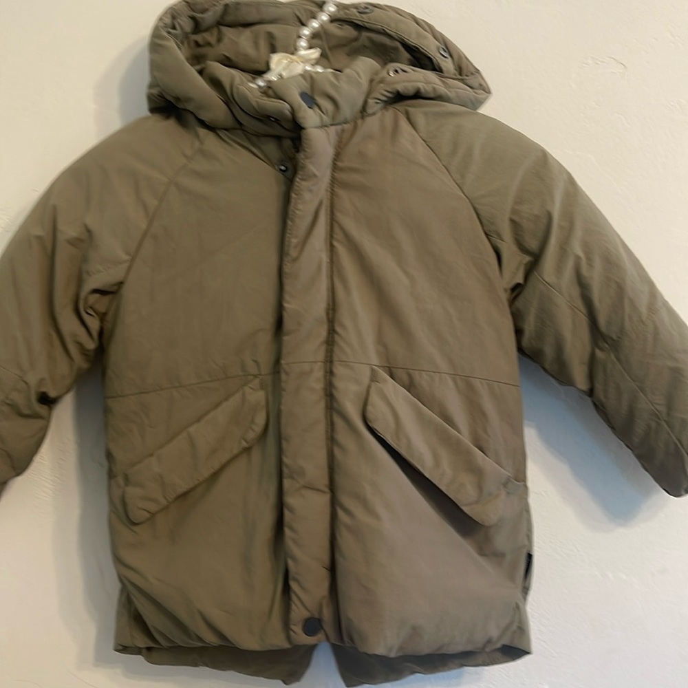 Zara boys puffer jacket Sherpa interior lining 2-3yrs